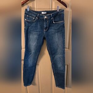 Zara Dark Blue Ankle Jeans